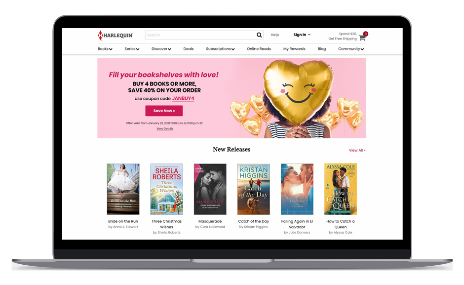 Harlequin Website Redesign